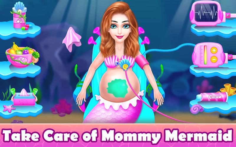 Mermaid Game: Newborn,Pregnant スクリーンショット 1