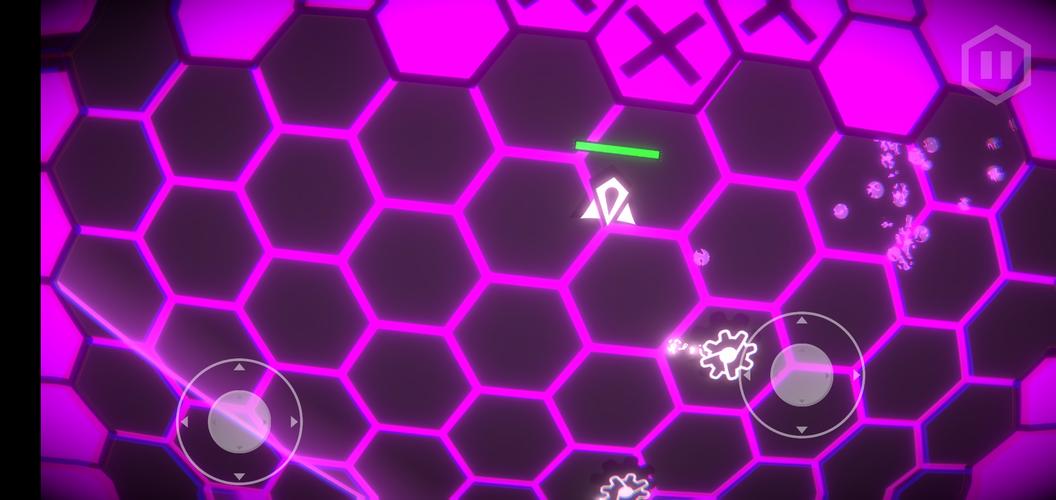 Hexa-Neon Shooter Zrzut ekranu 1