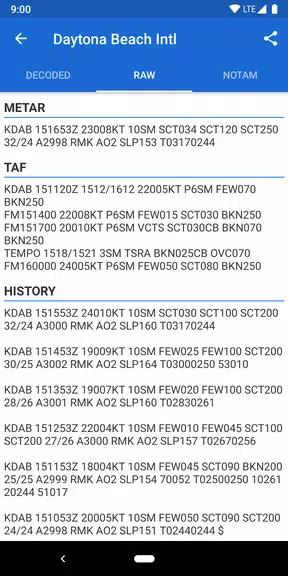 Avia Weather - METAR & TAF Captura de tela 2