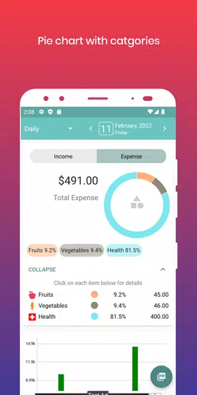 Day-to-day Expenses Screenshot 3