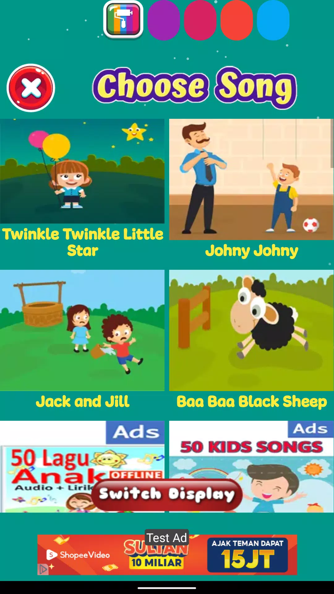 Kids Songs Offline App Скриншот 0