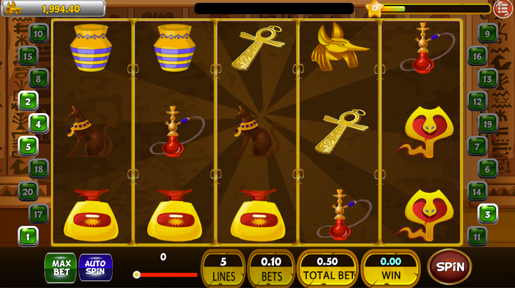 Classic Cleopatra Egypt Slot Machine ♛ Schermafbeelding 0