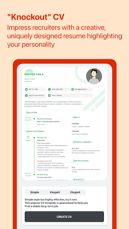 Cover Letter for Job App Ekran Görüntüsü 2