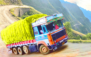 Indian Cargo Truck Driving 3D Schermafbeelding 0