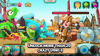 Dino Bash: Travel Through Time Скриншот 1