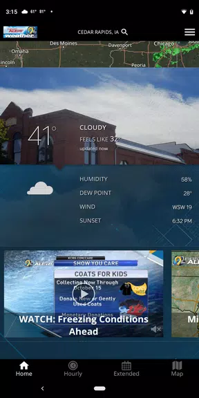 KCRG-TV9 First Alert Weather Captura de tela 0