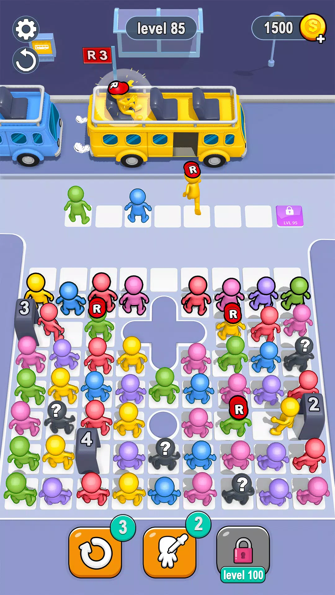 Bus Jam 3D Games Tangkapan skrin 1