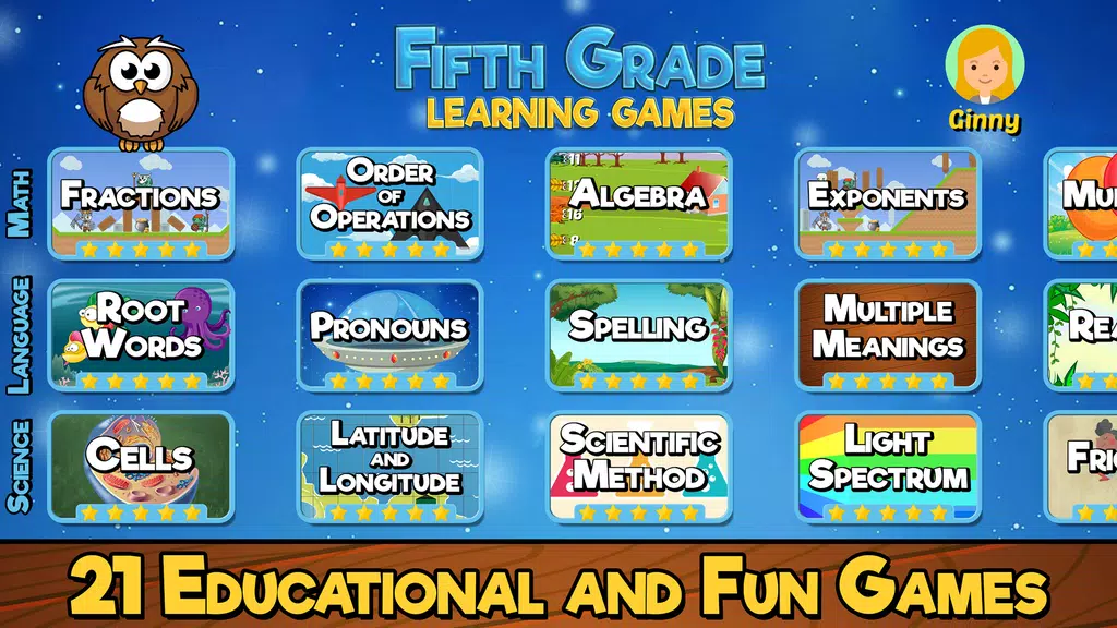 Fifth Grade Learning Games Captura de tela 2