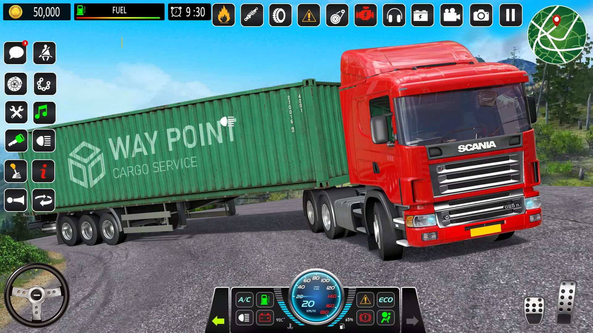 Mountain Truck Driving Games Ekran Görüntüsü 1