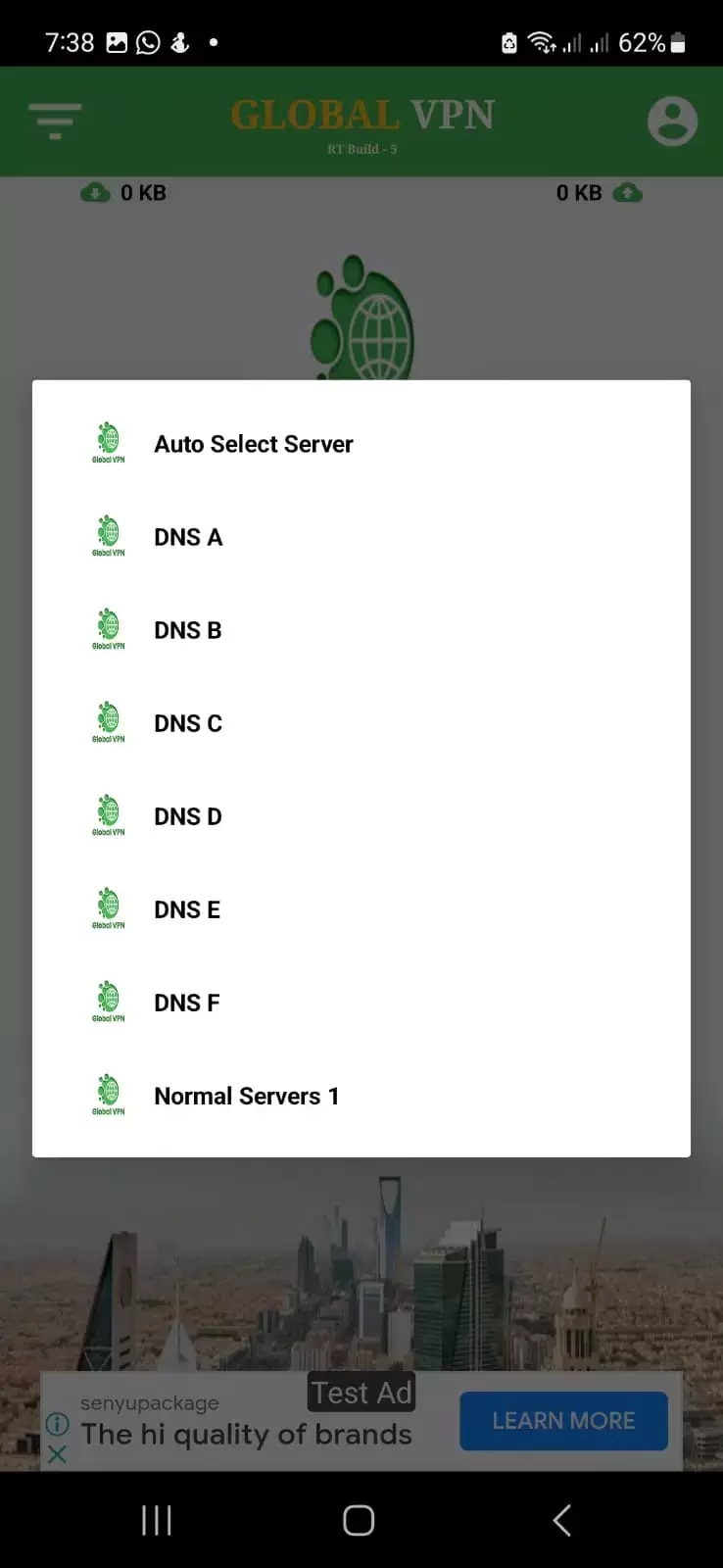 Global VPN Schermafbeelding 0