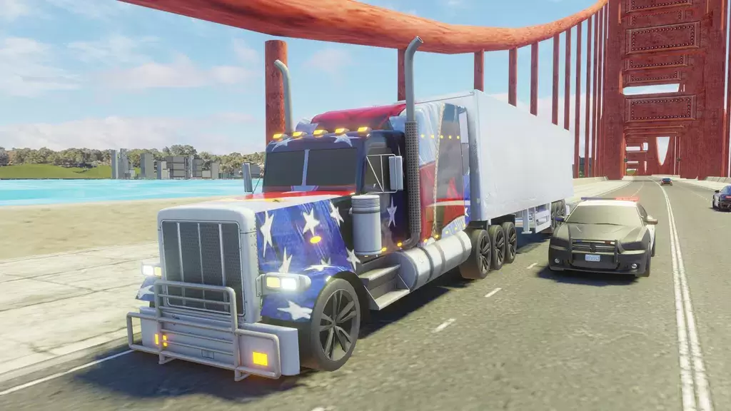 Usa Truck Simulator Car Games Captura de tela 0