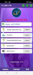 T2 CARD VPN Captura de tela 1