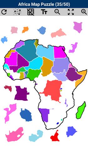 Africa Map Puzzle ภาพหน้าจอ 2