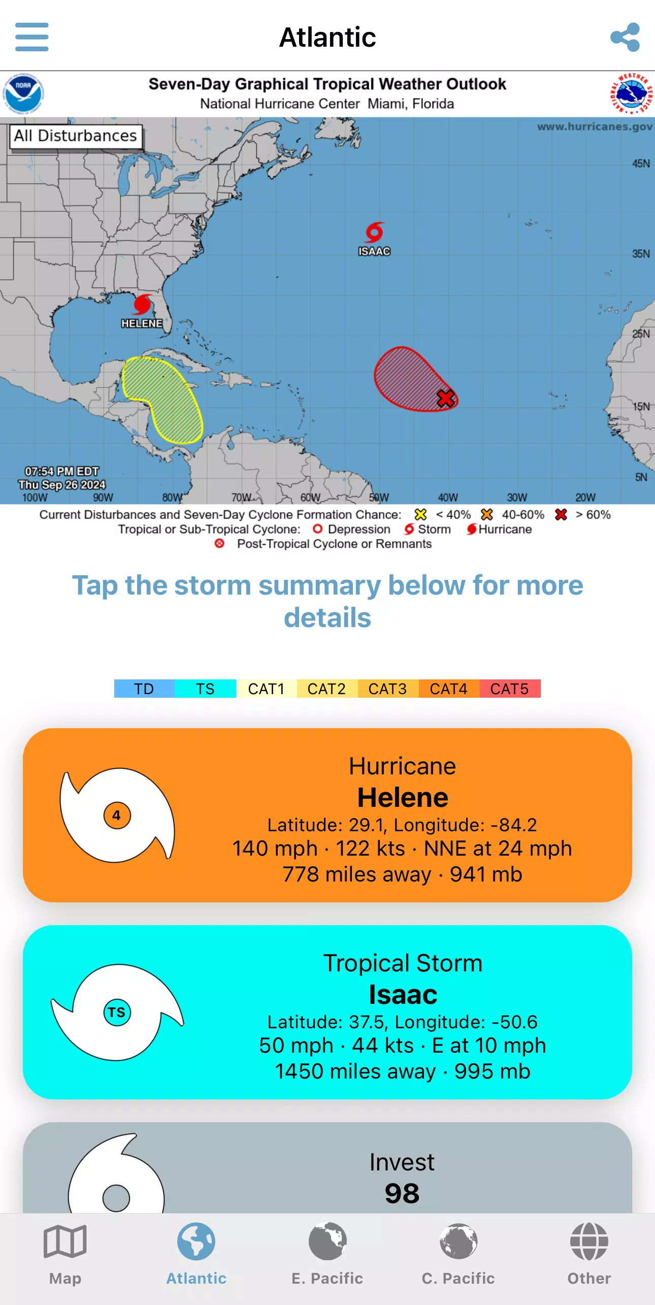 Tropical Hurricane Tracker 스크린샷 0