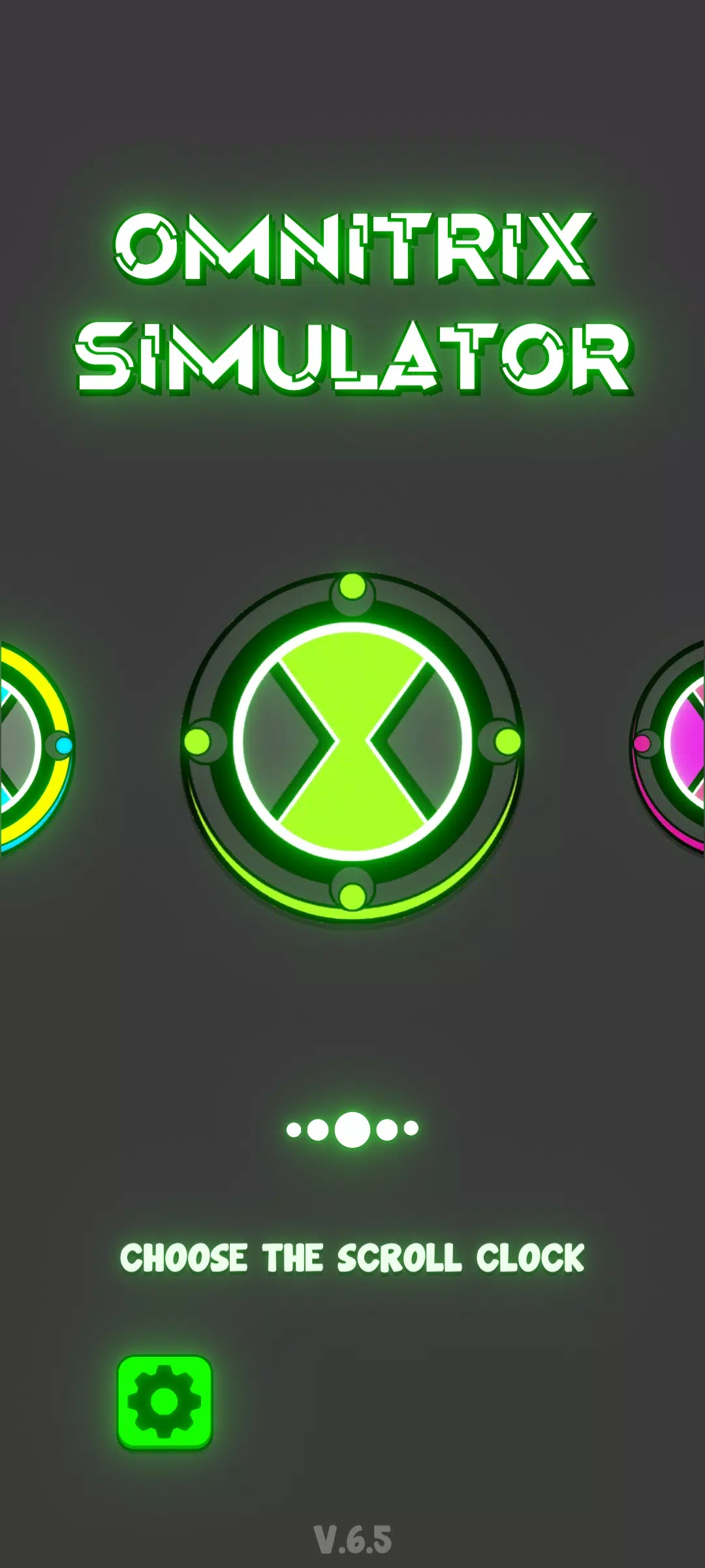 Schermata Omnitrix Universe 0