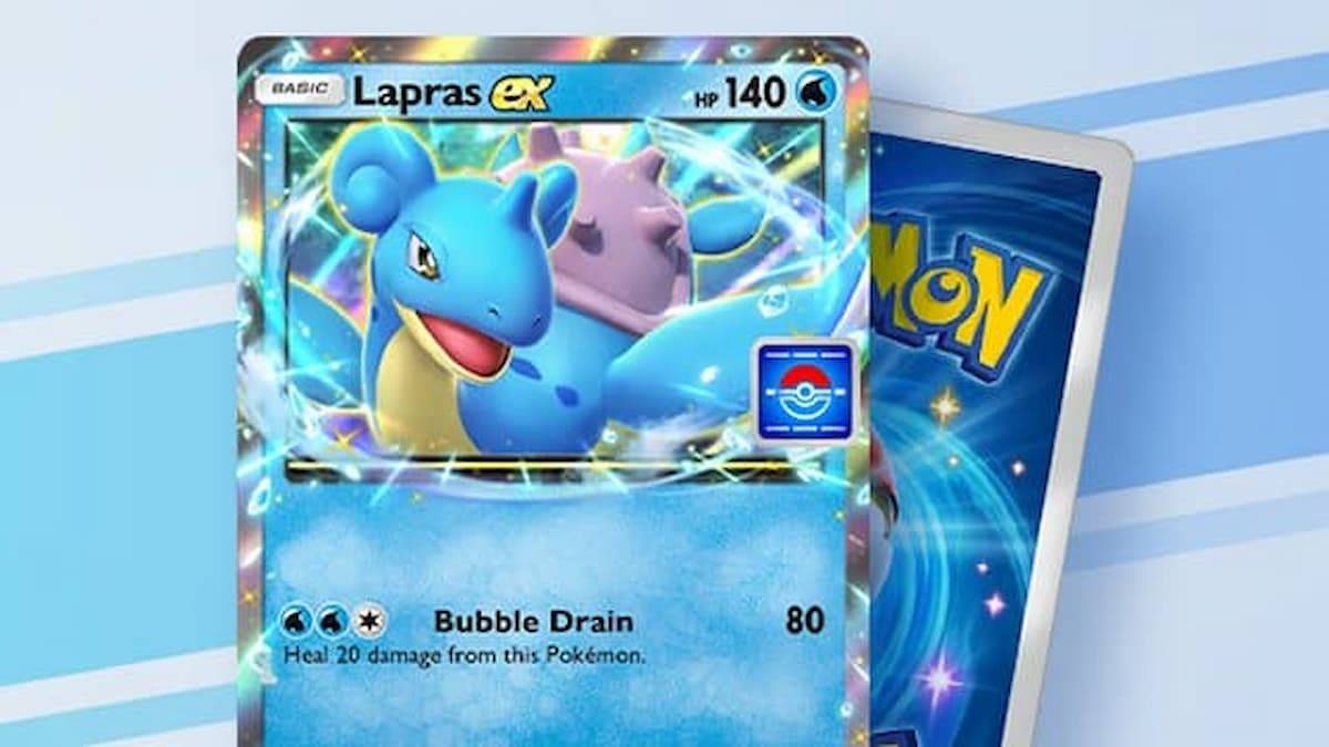 Przewodnik EX kończy wydarzenie Lapras Pocket TCG