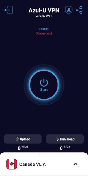 Azul VPN Mod Capture d'écran 1