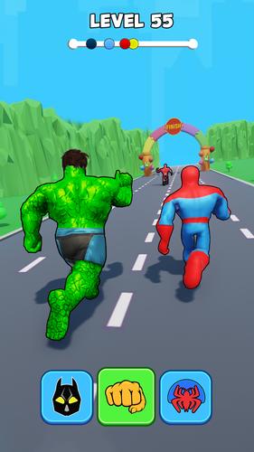 Superhero Transform Shift Game Capture d'écran 2