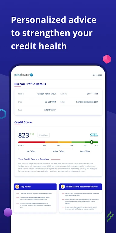 CreditScore, CreditCard, Loans Captura de tela 2