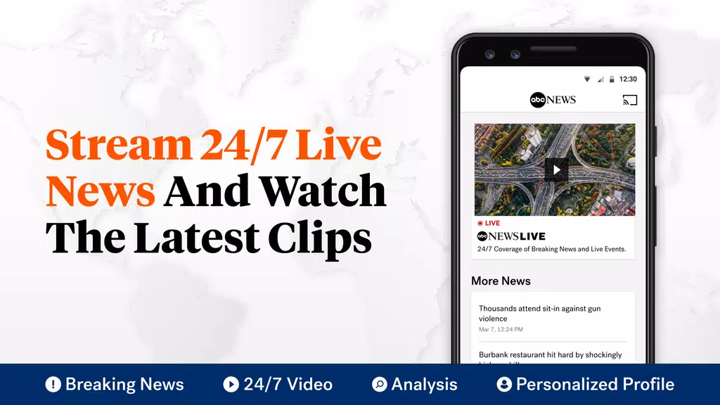ABC News: Breaking News Live ဖန်သားပြင်ဓာတ်ပုံ 0