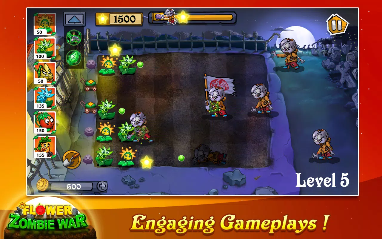 Flower Zombie War Screenshot 1