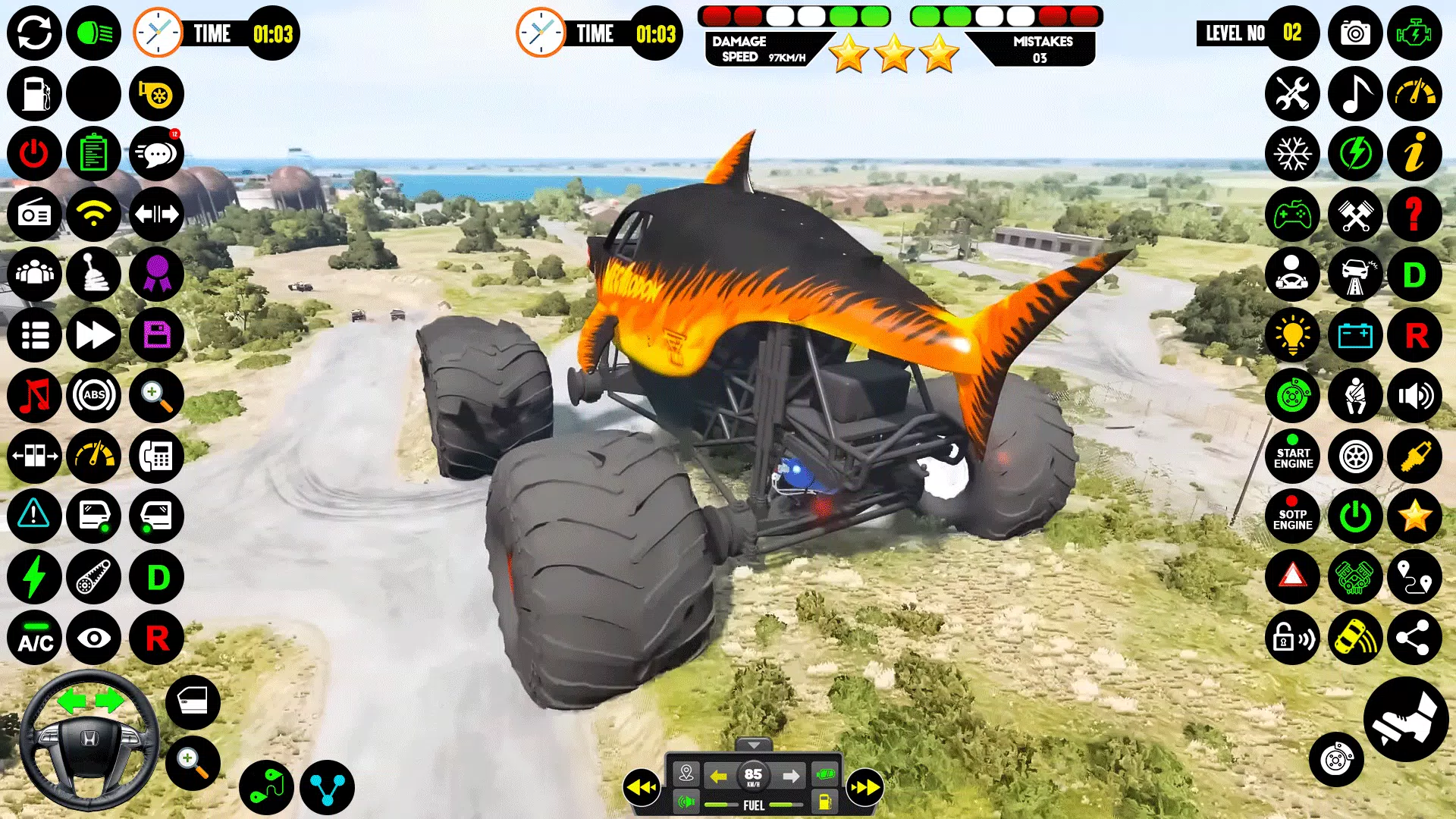 Monster Truck Racing: Truck 3D स्क्रीनशॉट 2