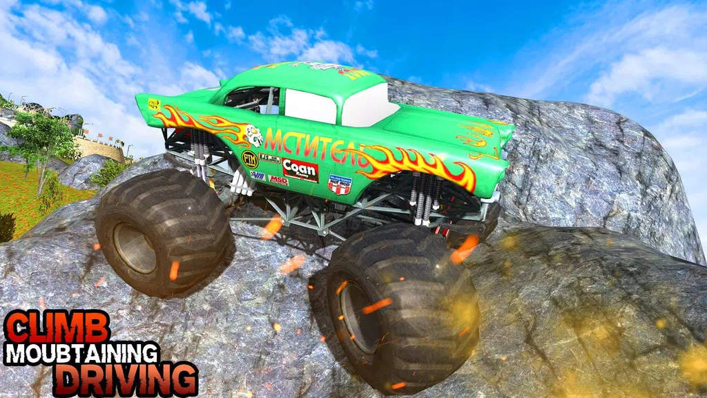 Pickup Truck Hill Climb Racing Ekran Görüntüsü 3