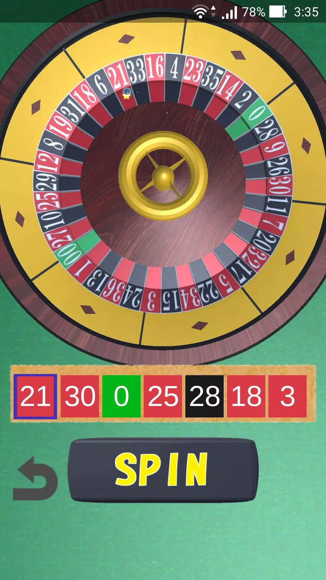 Roulette Wheel Capture d'écran 1