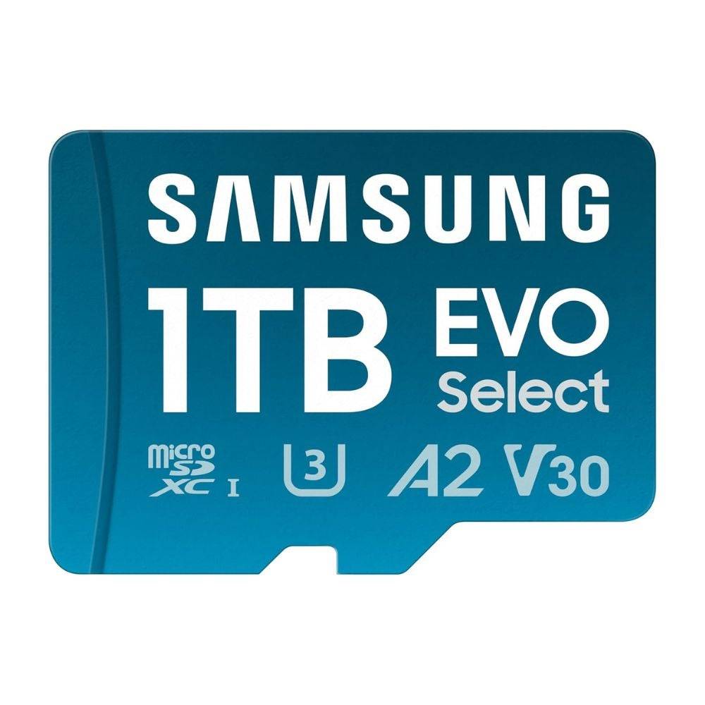 Samsung Evo Microsdmemory कार्ड + एडाप्टर, 1TB MicroSDXC का चयन करें