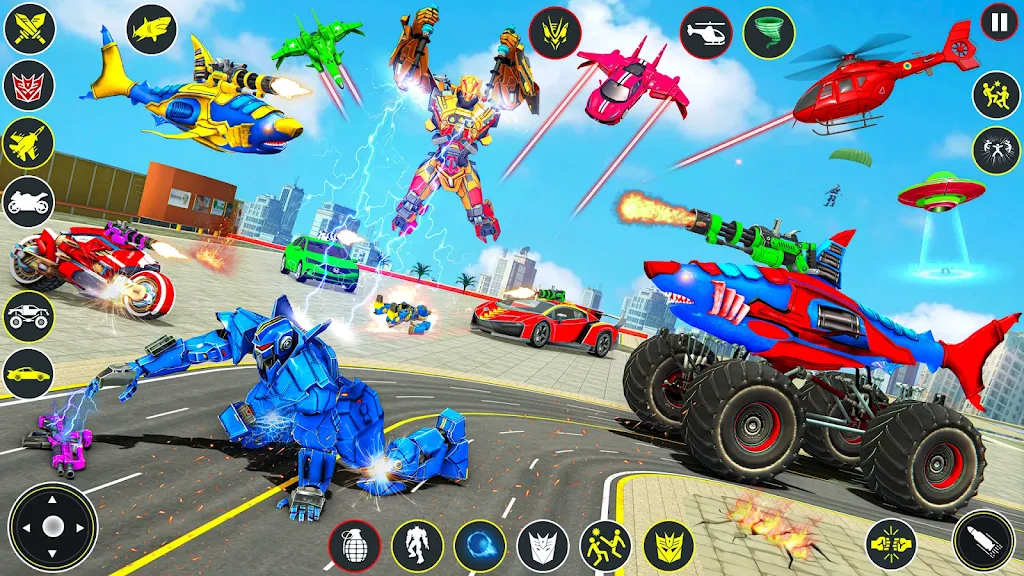 Monster Truck Robot Shark Game應用截圖第1張