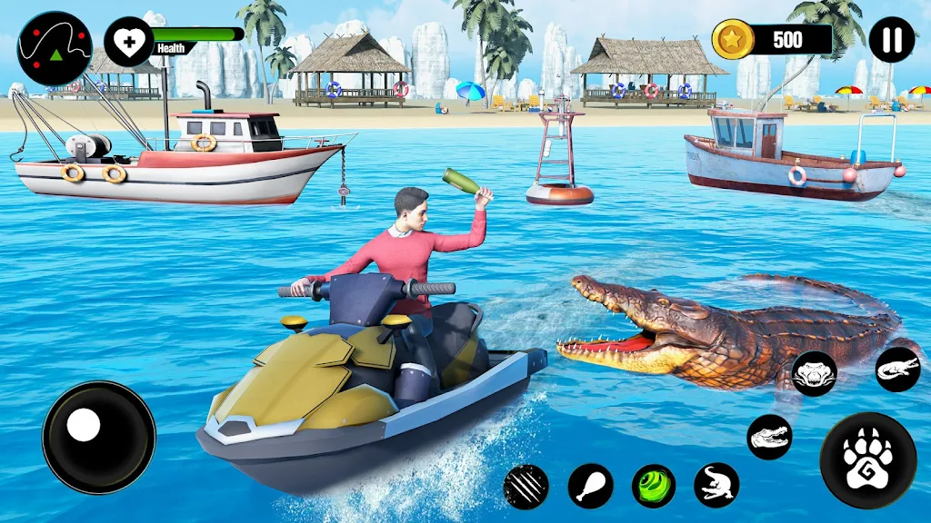 Crocodile Attack Animal games Screenshot 2