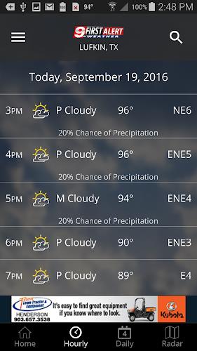 KTRE 9 First Alert Weather Schermafbeelding 1