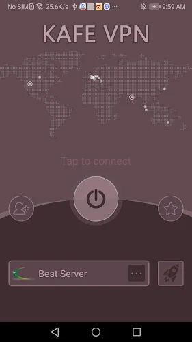 KAFE VPN - Fast & Secure VPN ภาพหน้าจอ 1