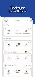 GoalSync - Live Sports Score स्क्रीनशॉट 1