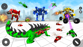 Animal Crocodile Robot Games Ảnh chụp màn hình 2