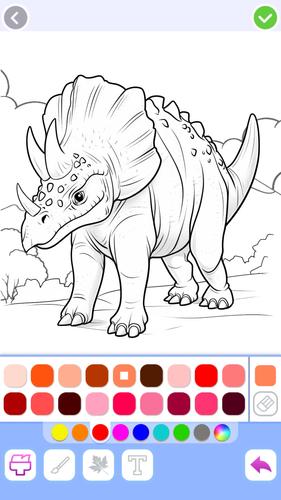 Dino Coloring Captura de tela 0