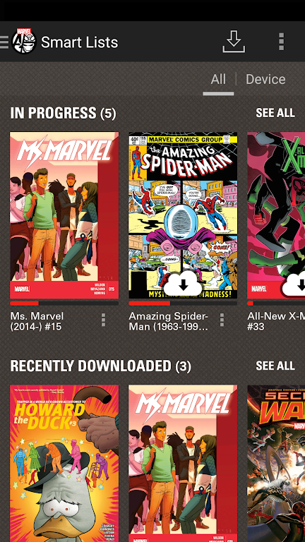 Marvel Comics Captura de pantalla 1