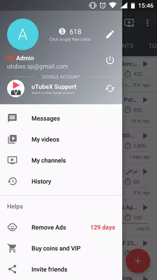 uTubeX - Views, subs, likes and comments exchange Captura de tela 0