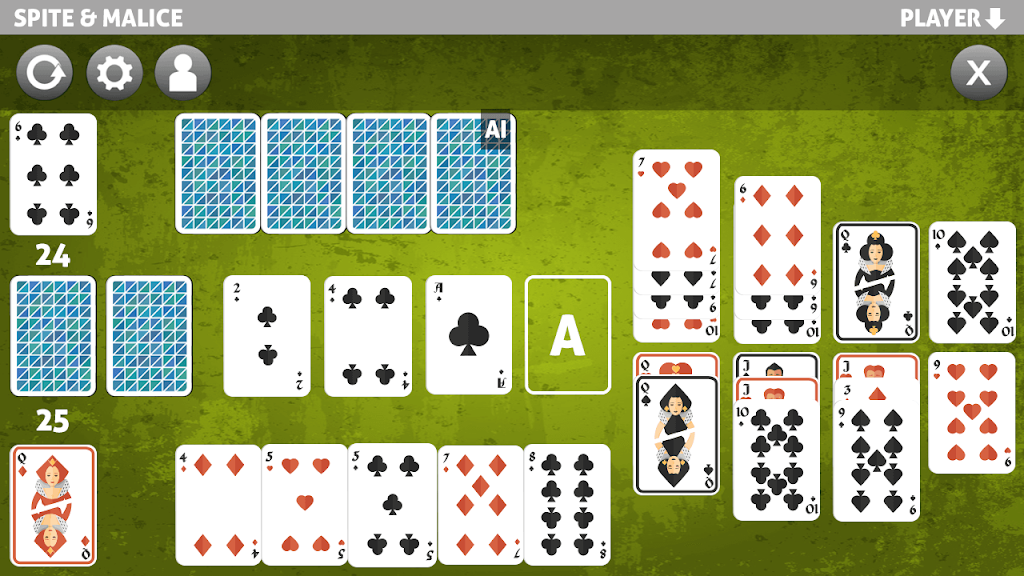 spite and malice card game Capture d'écran 1