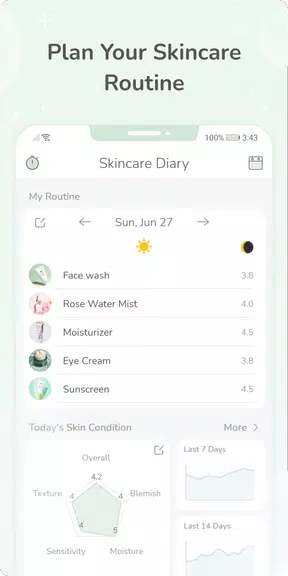 Skincare Routine Diary স্ক্রিনশট 0