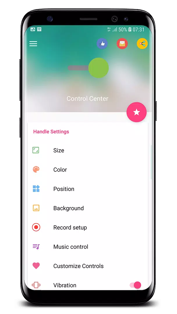 Control Center ဖန်သားပြင်ဓာတ်ပုံ 3