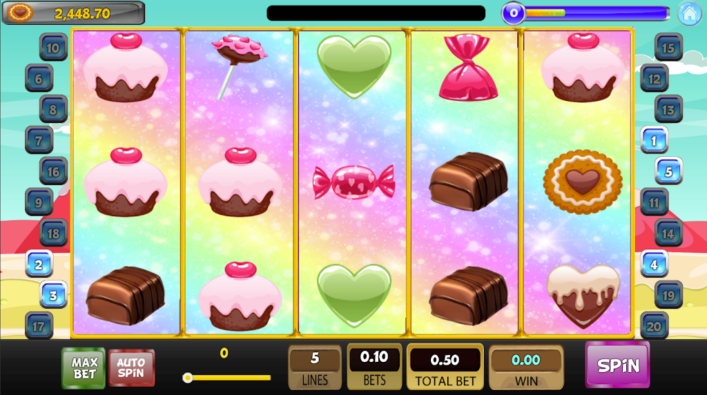 Candy Sweet Slot machine スクリーンショット 1