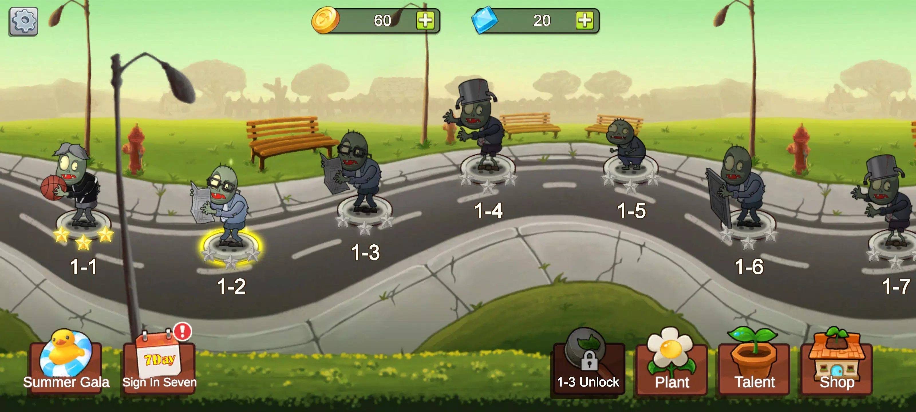 Merge Plants – Defense Zombies Ekran Görüntüsü 0