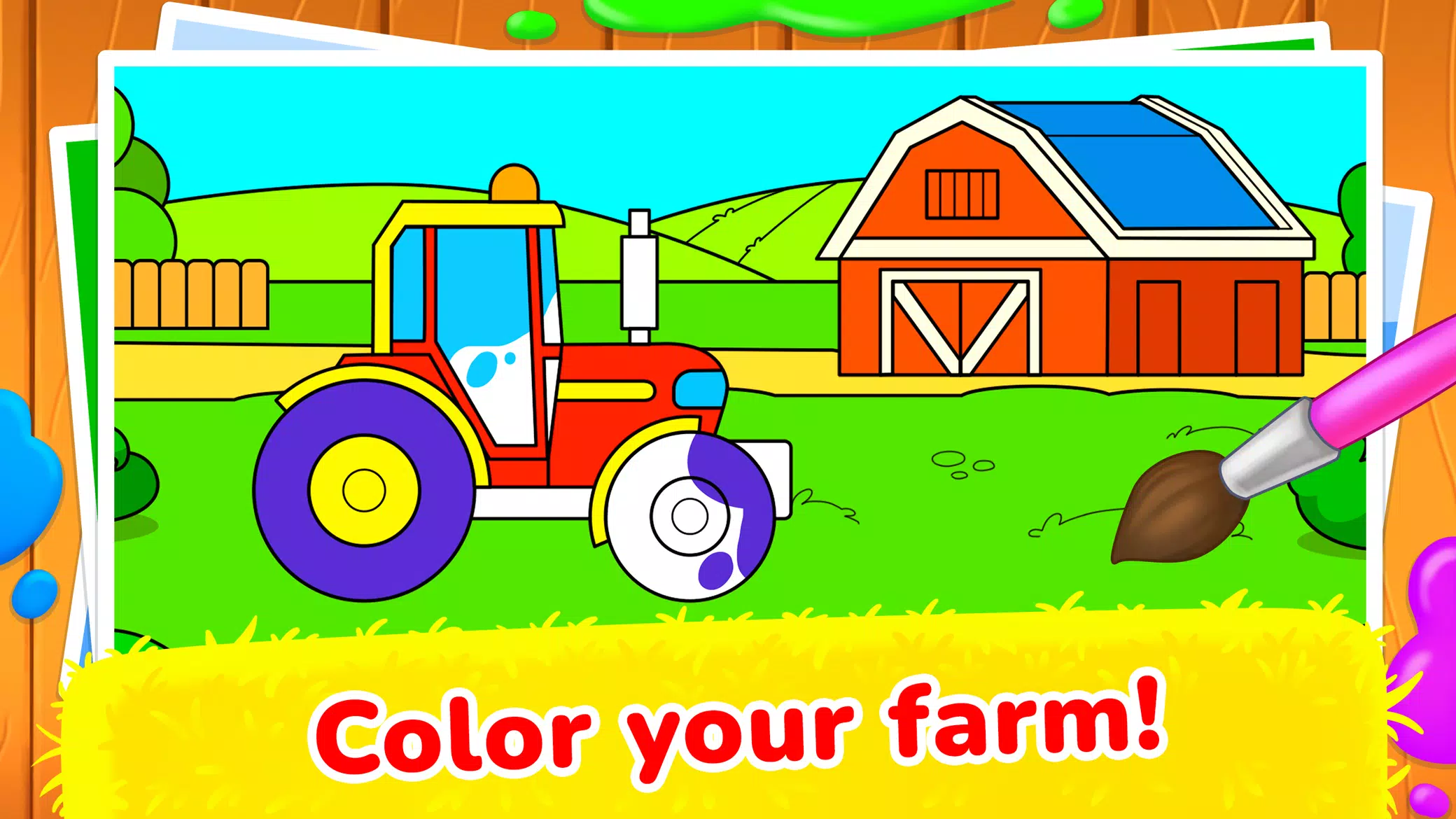 Animal game! Kids little farm! Ảnh chụp màn hình 3