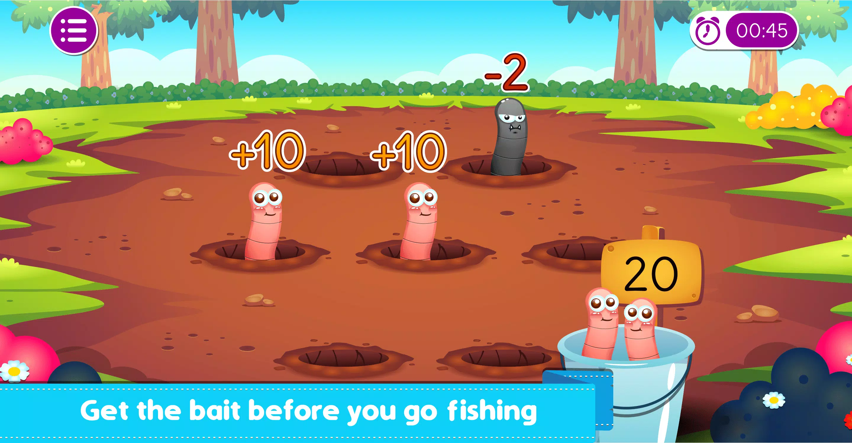 Marbel Fishing - Kids Games Captura de pantalla 1