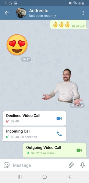 Schermata Telegram Beta 1