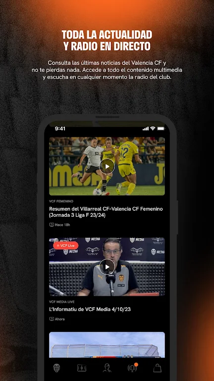 Valencia CF - Official App Скриншот 1