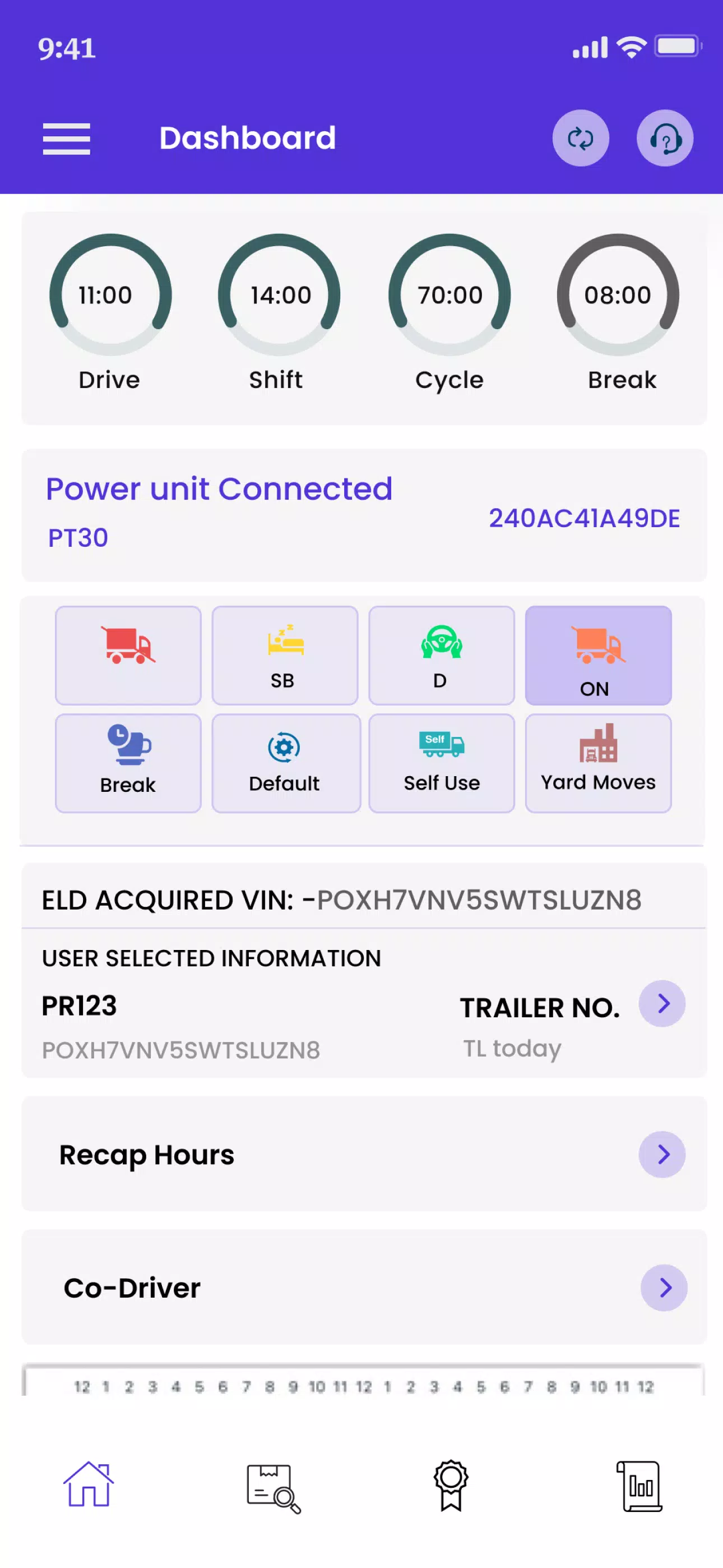 ELD Mandate HOS 스크린샷 2