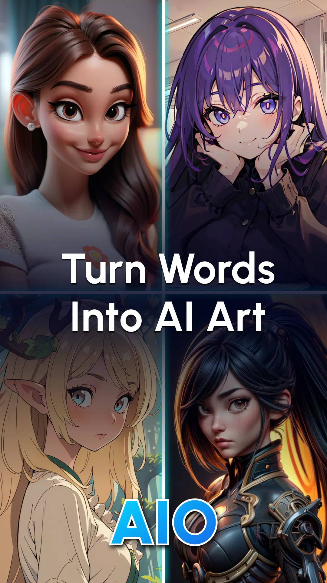 AIO: AI Art & Photo Generator ဖန်သားပြင်ဓာတ်ပုံ 0