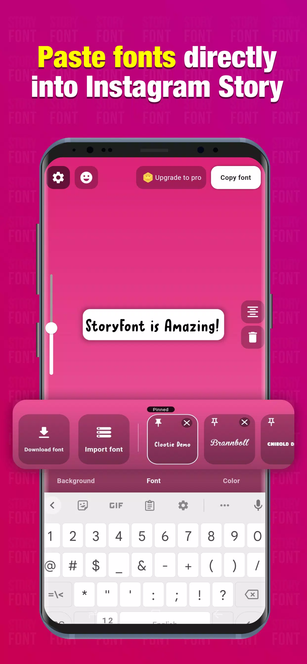 StoryFont for Instagram Story ภาพหน้าจอ 2